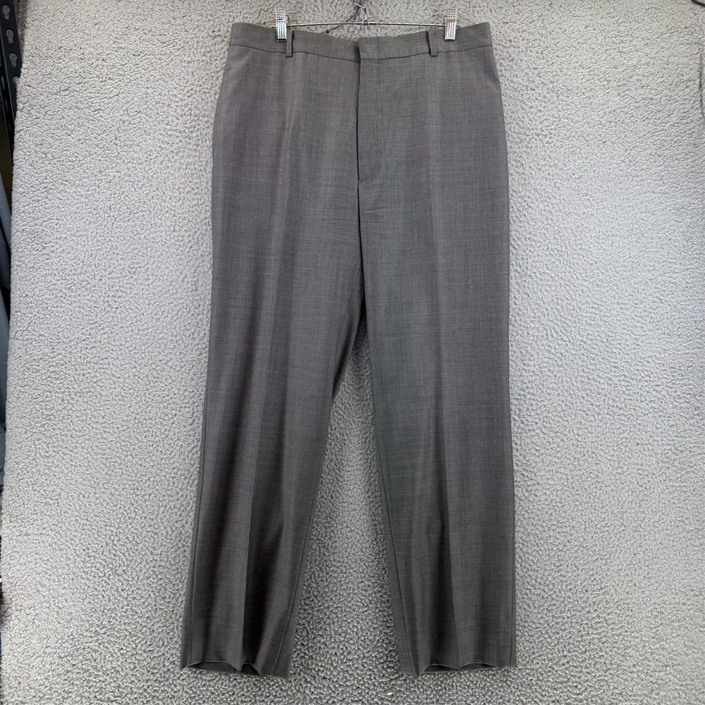 Geoffrey Lewis Loro Piana Light Gray Men's Dress Pants 34x30